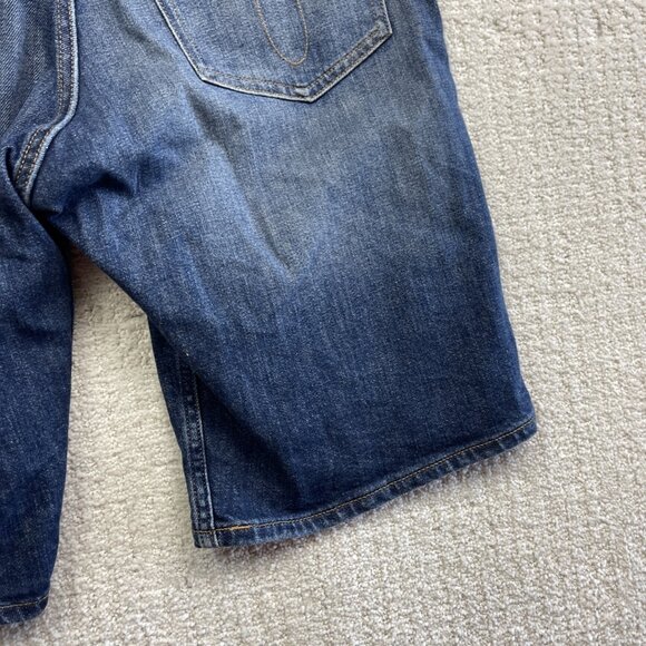 Y2K Calvin Klein Jeans W30 Straight Short Denim Shirts Distressed Medium Wash - Picture 12 of 14